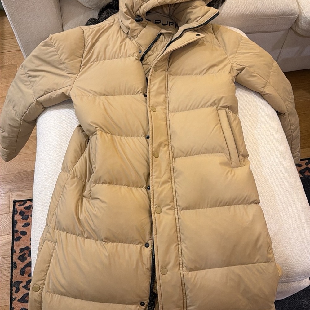 Aritzia Tan Puffer Jacket